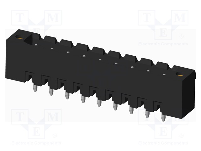 Connector: pluggable terminal block; socket; male; on PCBs