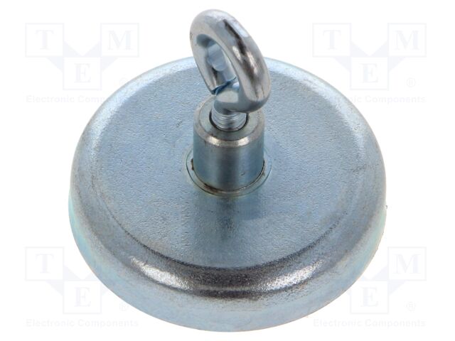 Magnet: permanent; hard ferrite; 100N; 36mm; with eyelet