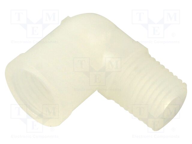 Elbow; polypropylene; 1/4" NPT male,1/4" NPT female