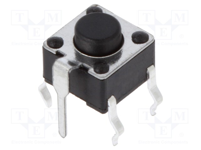 Microswitch TACT; SPST-NO; Pos: 2; 0.05A/24VDC; THT; none; 1N; round