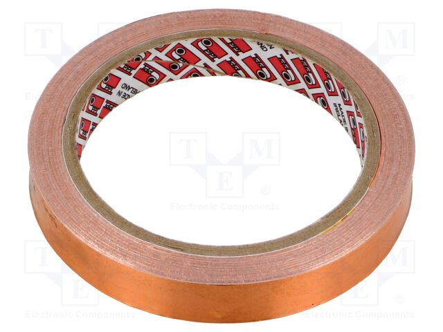 Tape: electrically conductive; W: 15mm; L: 16.5m; Thk: 0.06mm