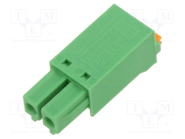 Pluggable terminal block; 3.81mm; ways: 2; straight; plug; female