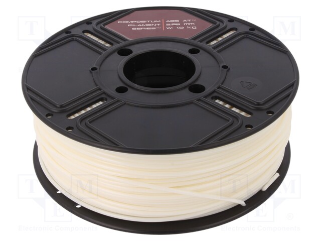 Filament: ABS AT; 2.85mm; ivory; Printing temp: 240°C; 1kg