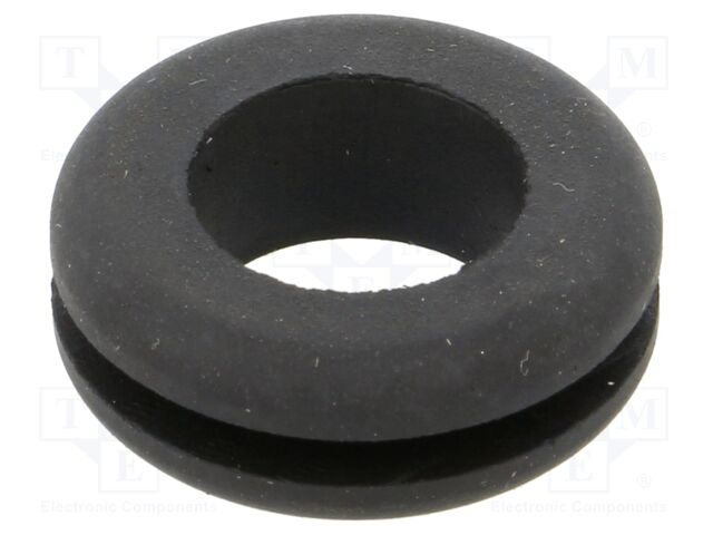 Grommet; black; UL94HB; TPR