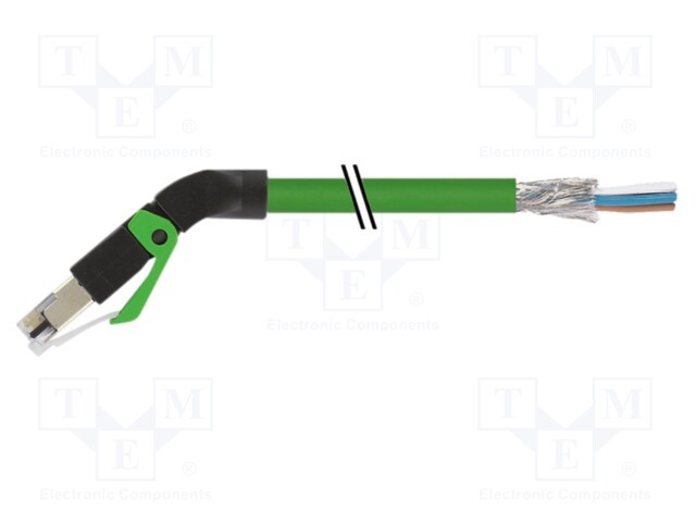 Connection lead; RJ45,male; IP20; 60VDC; 1.5A; 10m; Series: 7000
