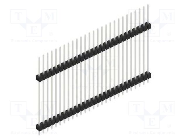 Connector: pin strips; pin header; male; PIN: 27; 2.54mm; THT; 1x27