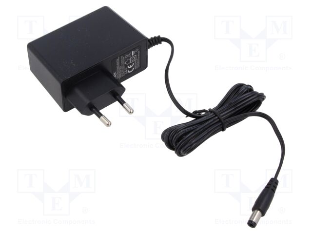 Power supply: switched-mode; mains,plug; 12VDC; 2A; 24W; Plug: EU