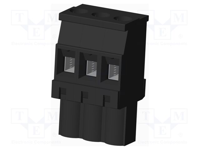 Connector: pluggable terminal block; plug; female; angled 90°