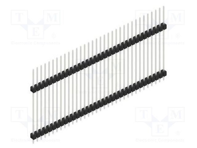 Connector: pin strips; pin header; male; PIN: 34; 2.54mm; THT; 1x34