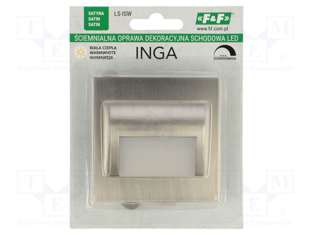 Wall mount; 12VDC; IP20; 1.2W; AS-225; warm white; 3000K; 100lm