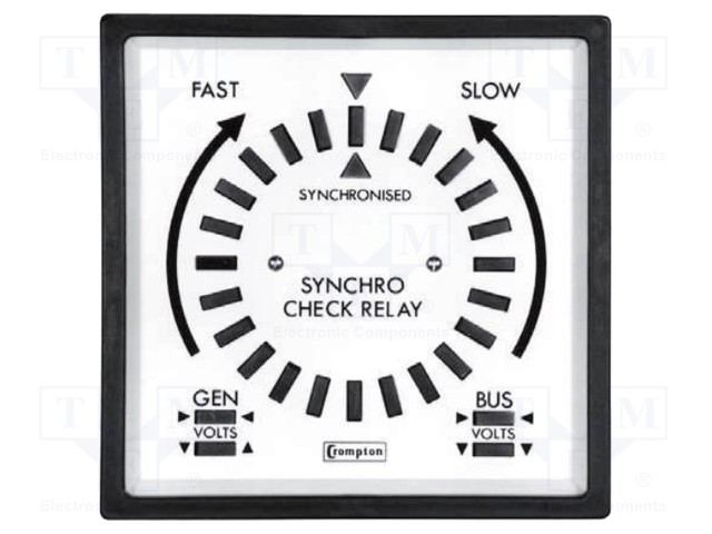 Meter: panel; LED; 110VAC; 45÷65Hz; IP40; panel; 96x96mm