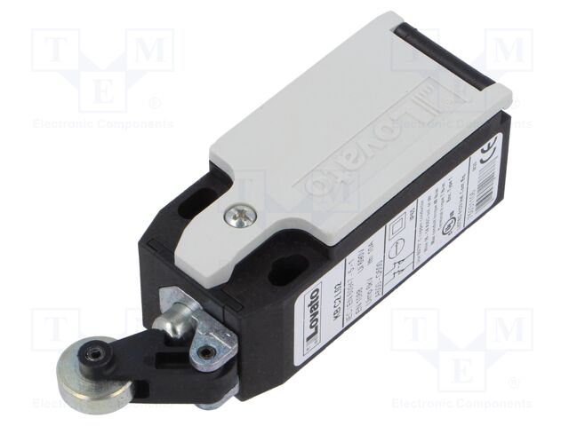 Limit switch; metal roller Ø14mm; NC x2; 10A; M20; IP65; -25÷70°C