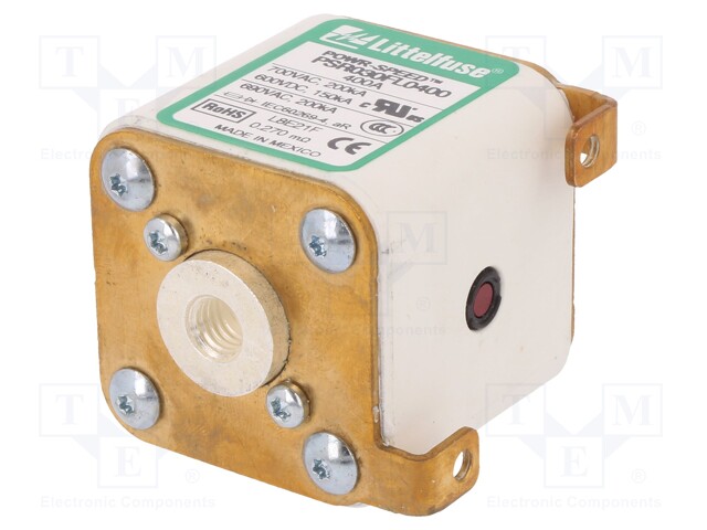 Fuse: fuse; ultra rapid; 400A; 690VAC; 600VDC; ceramic,industrial