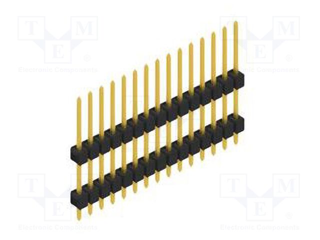 Connector: pin strips; pin header; male; PIN: 15; 2.54mm; THT; 1x15