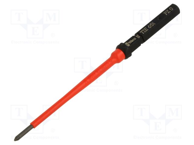 Interchangeable blade; Pozidriv®; insulated; PZ0; 157mm; 1kVAC