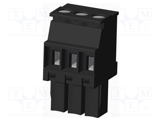 Connector: pluggable terminal block; plug; female; angled 90°