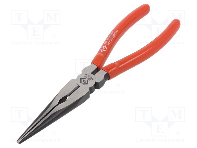 Pliers; universal,elongated; 200mm; Conform to: DIN/ISO 5745