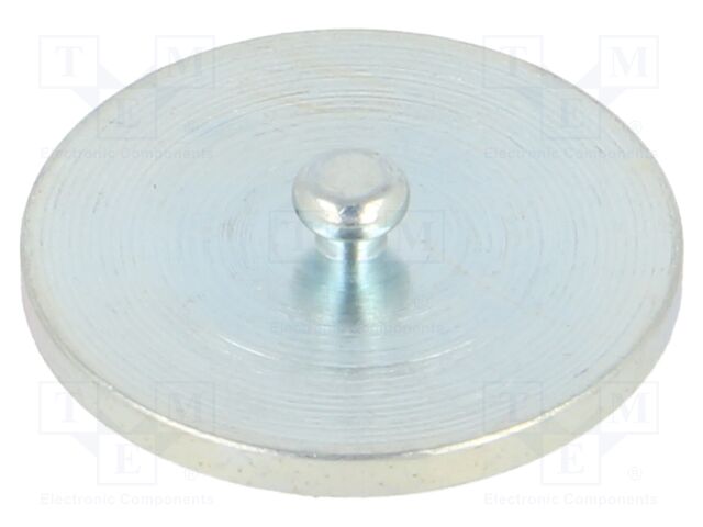 Mounting plate; steel; Ø19x1.6mm