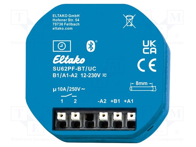 Programmable time switch; plaster embedded; NO; OUT: 250VAC/10A