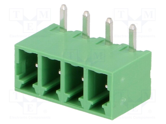 Pluggable terminal block; 3.81mm; ways: 4; angled 90°; socket