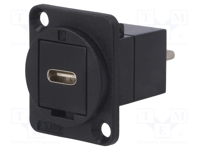 Coupler; USB C socket-front,USB C plug-back; FT; USB 3.1