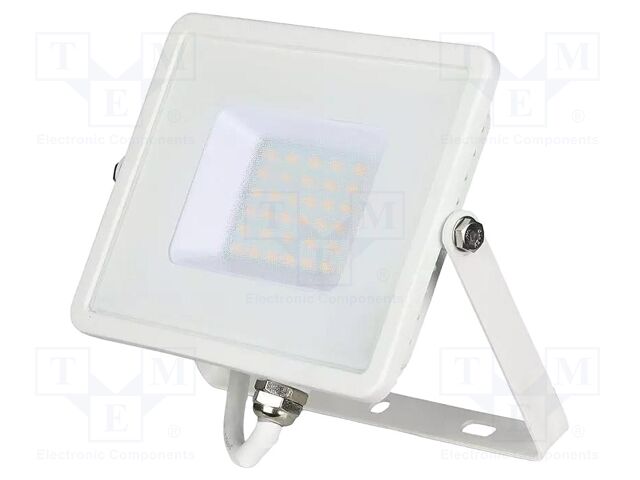 Lamp: LED flood light; 30W; 230VAC; neutral white; 100°; 4000K