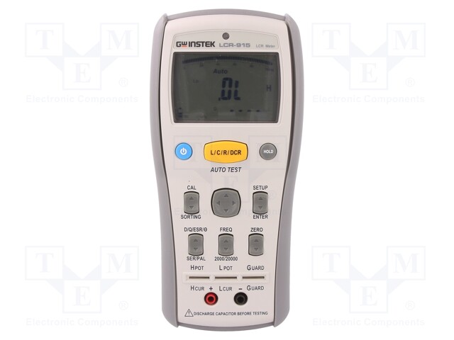 LCR meter; LCD; 0,001Ω÷200MΩ; 0,001p÷20mF; 0,001u÷20kH; 630g