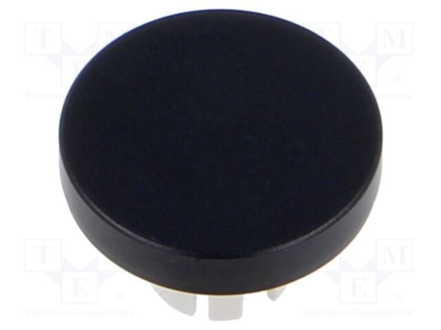 Actuator lens; 22mm; 61; Colour: black; Mat: aluminium; Ø19.7mm