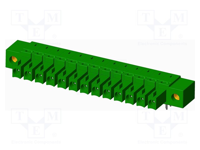 Connector: pluggable terminal block; socket; female; angled 90°