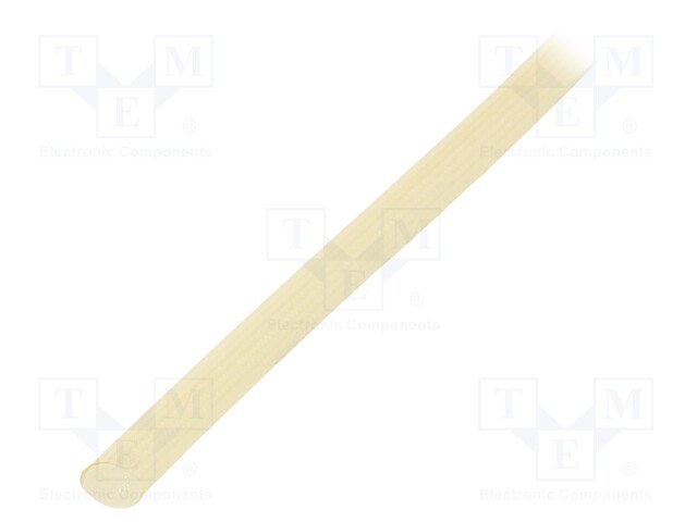 Insulating tube; natural; -20÷155°C; Øint: 4.5mm; L: 100m