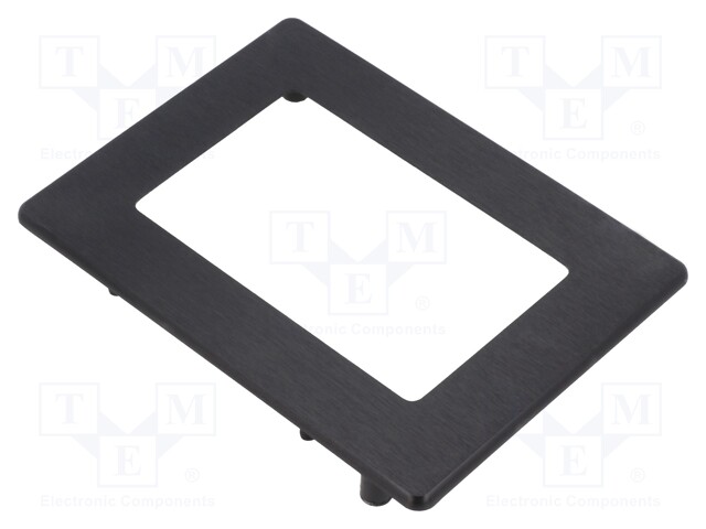 Frontal bezel; Dim: 87x64mm; 60x37mm; anodised aluminium