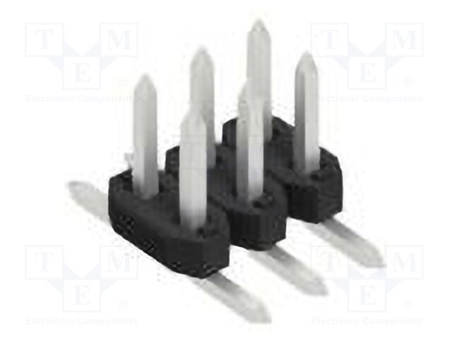 Connector: pin strips; pin header; male; PIN: 6; 2mm; SMT; 2x3; 100V