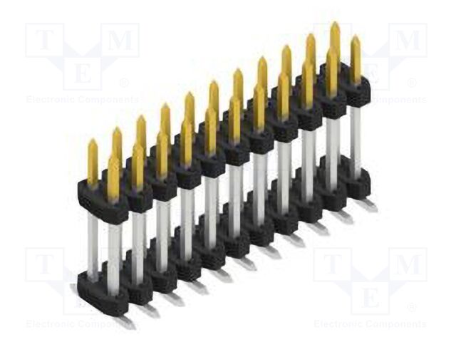 Connector: pin strips; pin header; male; PIN: 22; 2mm; SMT; 2x11