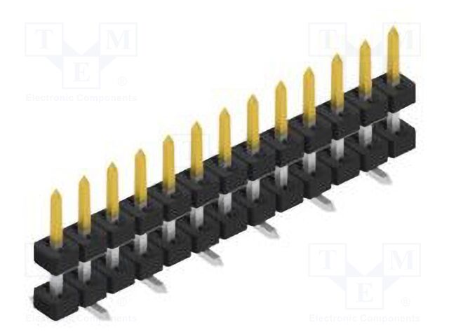 Connector: pin strips; pin header; male; PIN: 13; 2mm; SMT; 1x13