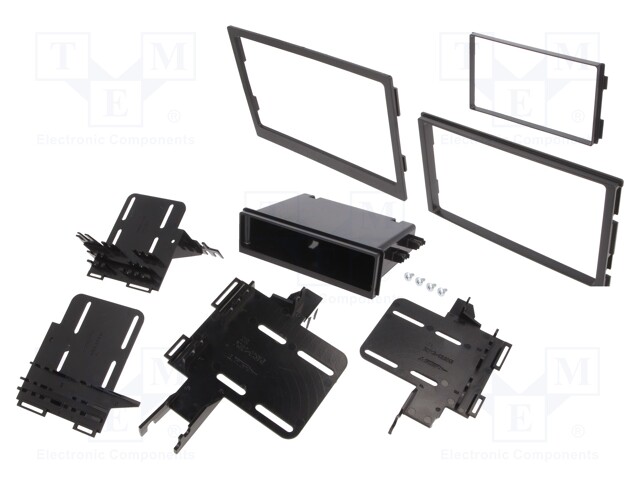 Radio mounting frame; Hyundai,Kia; 1 DIN,2 DIN; black