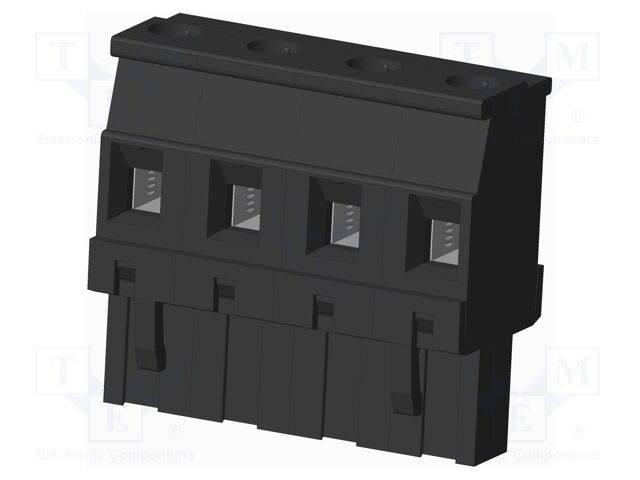 Connector: pluggable terminal block; plug; female; angled 90°