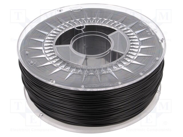 Filament: HIPS; 1.75mm; black; Printing temp: 230÷240°C; 1kg