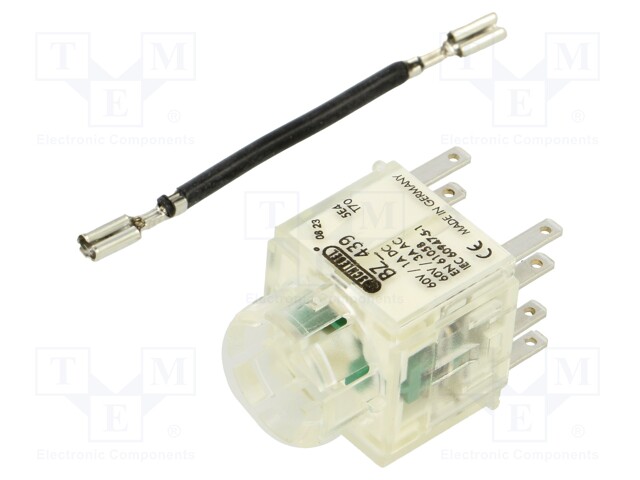 Contact block; -30÷70°C; IP00; Contacts: NC + NO x2; 3mm