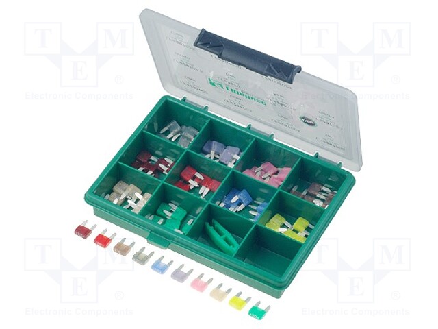 Kit contents: fuses; fuse; 11,9mm; 32V; 100pcs; Fuse: automotive