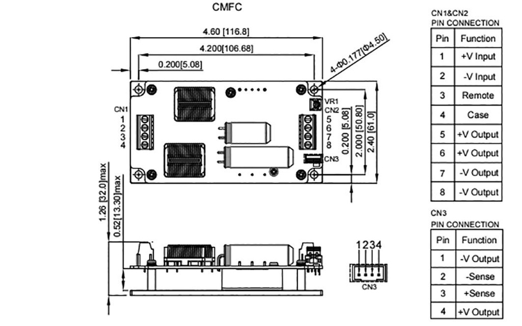 Converter: DC/DC; 50W; Uin: 14÷160V; 5VDC; Iout: 6A; 116.8x61x32mm