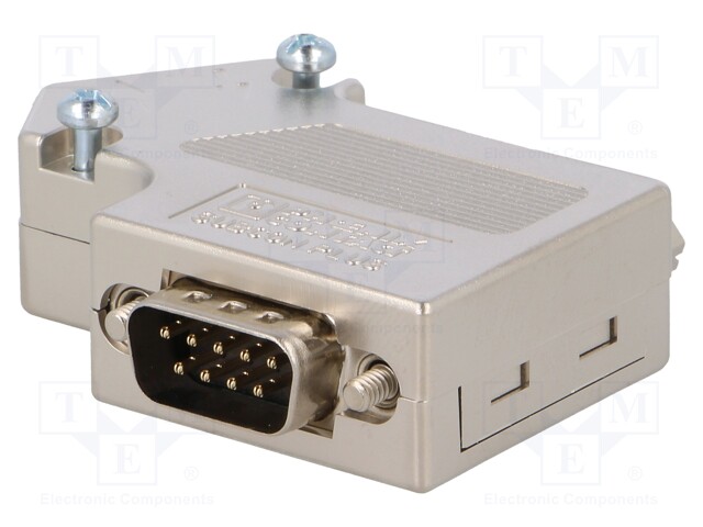 D-Sub; PIN: 9; Profibus,with interface PG; angled 55°; for cable