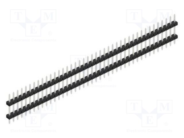 Connector: pin strips; pin header; male; PIN: 41; 2mm; THT; 1x41