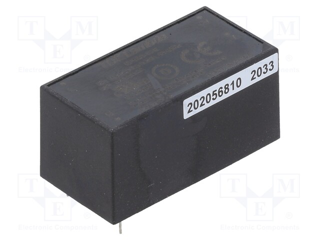 Converter: AC/DC; 6W; 90÷264VAC; Uout: 15VDC; Iout: 400mA; 81%