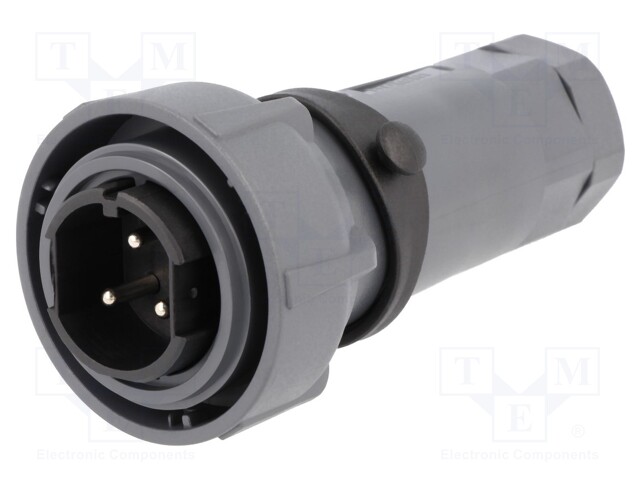 Connector: circular; plug; male; PIN: 3; internal bayonet,bayonet