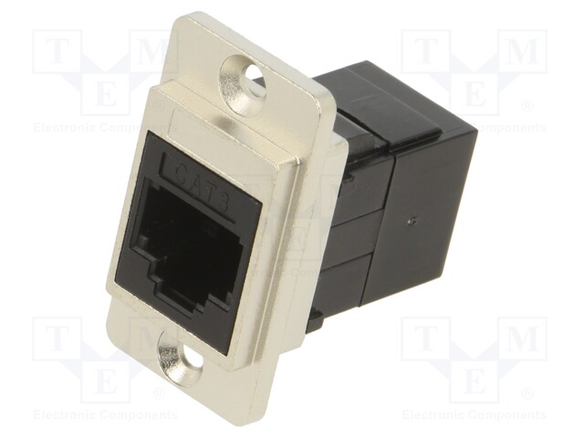 Coupler; DUALSLIM; Cat: 3; Layout: 6p4c; RJ11 socket,both sides