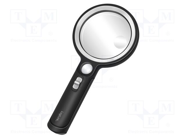 Hand magnifier; Mag: x5,x13,x20; Lens: Ø90mm; Illumin: LED