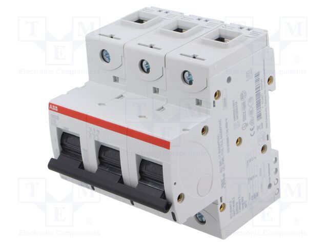 Circuit breaker; 230/400VAC; 10A; Poles: 3; for DIN rail mounting