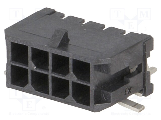Socket; wire-board; male; Micro-Fit 3.0; 3mm; PIN: 8; SMT; 5A; tinned