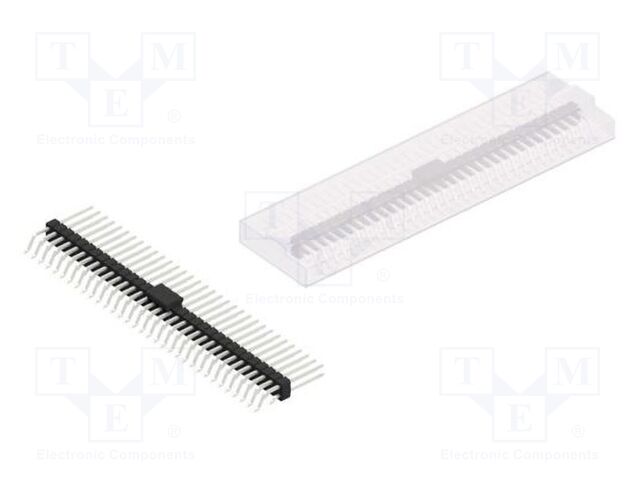 Connector: pin strips; pin header; male; PIN: 66; 2.54mm; SMT; 2x33