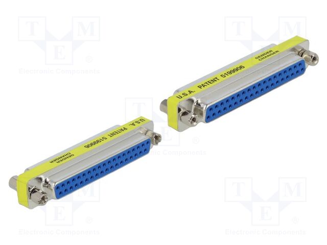 Adapter; D-Sub 37pin socket,both sides; connection 1: 1